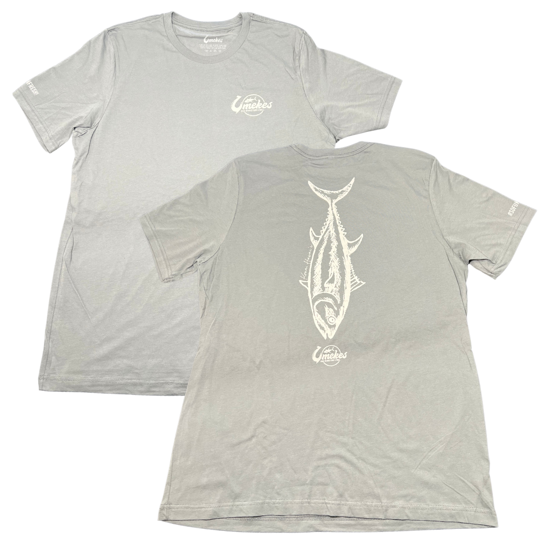 Black Gyotaku Fish Print T-Shirt