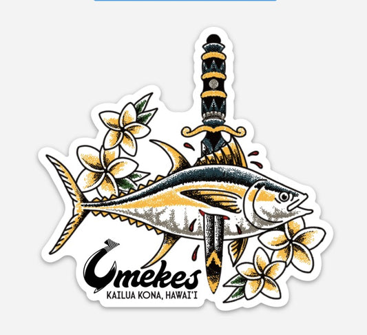 Ahi Knife Sticker