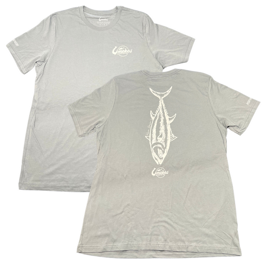 Black Gyotaku Fish Print T-Shirt