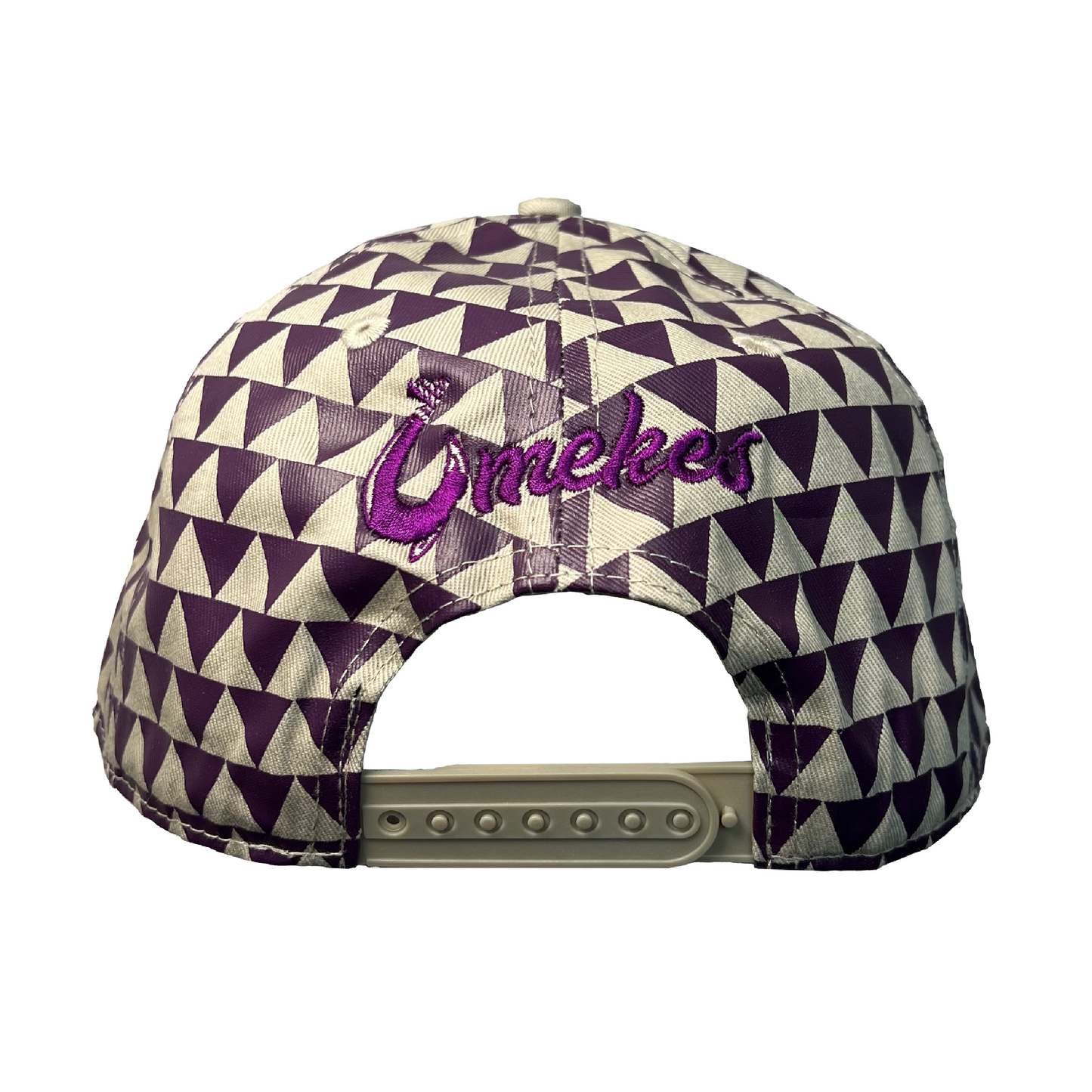 Purple Maka Ihe-Patterned Hook Hat